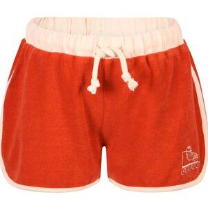 Maison Tadaboum Nicolas Shorts Embroidered Orange Terry Cloth